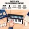 M-WAVE – MIDI Keyboard Controller – USB Bluetooth – 25 Key, 16 Pads, Knobs, DAW Compatible
